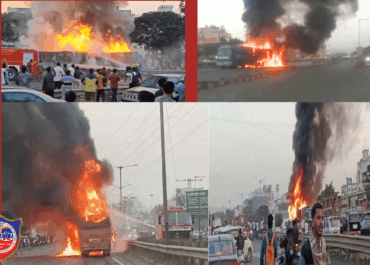 पुणे में भीषण सड़क हादसा: बेकाबू ट्रक ने 6 गाड़ियों को रौंदा, आग लगने से 8 लोगों की दर्दनाक मौत