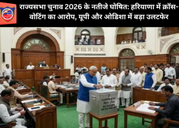 राज्यसभा चुनाव 2026 के नतीजे घोषित: हरियाणा में क्रॉस-वोटिंग का आरोप, यूपी और ओडिशा में बड़ा उलटफेर
